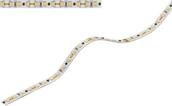Fita LED, corrente contínua, Häfele Loox5 LED 2077 de 12 V, 8 mm, 2 pinos (monocromático), 120 LEDs/m, 9,6 W/m, IP20