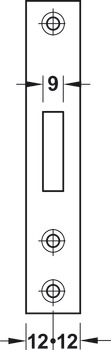Fechadura de lingueta, Para portas de giro, Startec, classe 3, cilindro