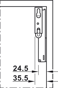Articulador, Häfele Free Space 1.11, com puxador