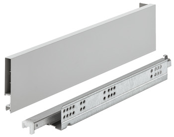 Sistema de corrediças com laterais de gaveta, Häfele Matrix Box Slim A, altura da lateral de gaveta 89 mm, capacidade de carga 30 kg, com Push-to-Open