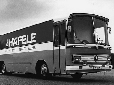 Ônibus de exibição da Häfele 
