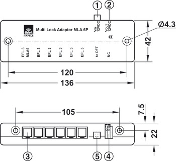 Multiplicador de saídas, Adaptador multifechadura MLA 6P