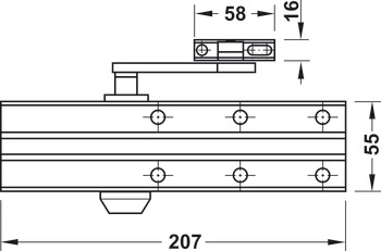 Mola de porta superior, DCL 16, EN 2–4, Startec
