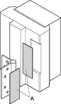 Ferragem de proteção antifogo, Para dobradiças de porta