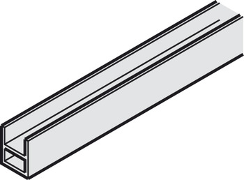 Perfil de fixação de vidro fixo, Para parede ou piso