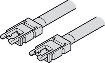 Cabo de interconexão, Para Häfele Loox5 Led Strip 8 Mm 2 Pin (Monocromático ou Multi-White tecnologia de 2 fios)