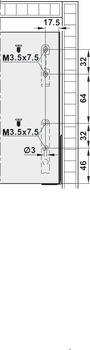 Tampa de cobertura, F8, Grass Nova Pro Scala, para gaveta interna, altura da lateral de gaveta 186 mm
