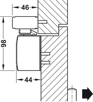 Molas de porta superiores, DCL 94 FE BG, EN 2-5, Startec