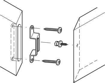 Parafusos de conexão, modular, com ponta, para posicionamento unilateral em madeira