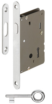 Fechadura de encaixe com trinco, para portas de correr, entrada A 50 mm, Startec, entrada de fechadura