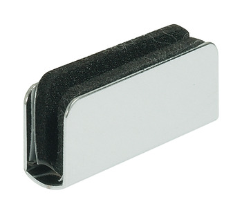 Contrapeça, para porta de vidro com fecho de pressão magnética, 15 mm