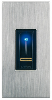 Scaner biométrico de impressões digitais, Integra WT 900, instalação da folha da porta, Dialock