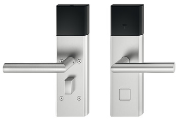 Conjunto para terminal de porta, Häfele Dialock DT 700 com interface Bluetooth aberta SPK, para portas interiores/de quarto de hóspedes, com puxador rotativo