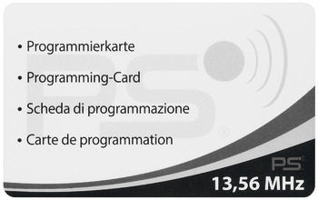 Cartão de programação, Para fechadura para móveis EFL 50