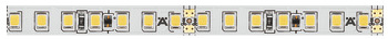 Fita LED, corrente contínua, Häfele Loox5 LED 3052, 24 V, monocromático, corrente contínua, 8 mm